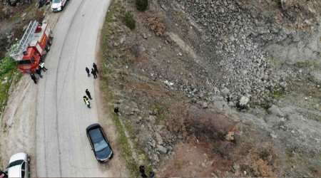 Tokat'ta baraj yatağına uçan araç sabah fark edildi: 1 ölü