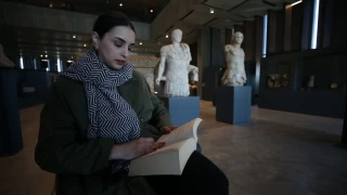 Troya Müzesi'nde Homeros'un İlyada Destanı'nı okudular