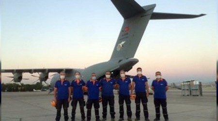 TSK uçağıyla Beyrut'a yardım gönderildi