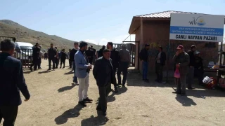 Van'da hayvan pazar�nda silahlar �ekildi: 1 �l�, 13 yaral�