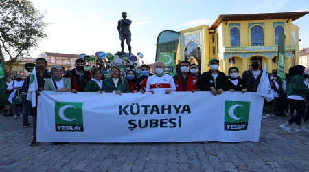 Yeşilay'dan farkındalık yürüyüşü