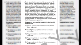 YKS'de Alzheimer iin test nerisi
