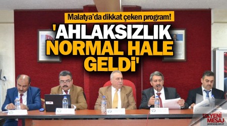 'Ahlaksızlık normal hale geldi'