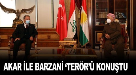 Akar ile Mesut Barzani 'terör'ü konuştu
