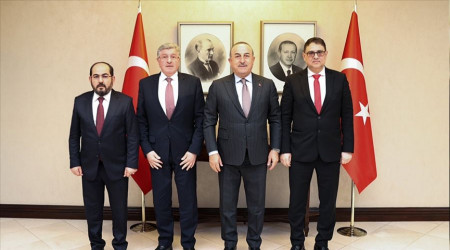 Ankara'da Suriye muhalefeti ile görüşme