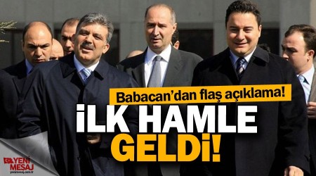 Babacan startı verdi