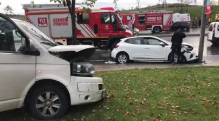 Bağcılar'da zincirleme trafik kazasında 7 kişi yaralandı