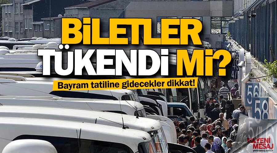 Bayram tatili i�in otob�s biletleri t�kendi 