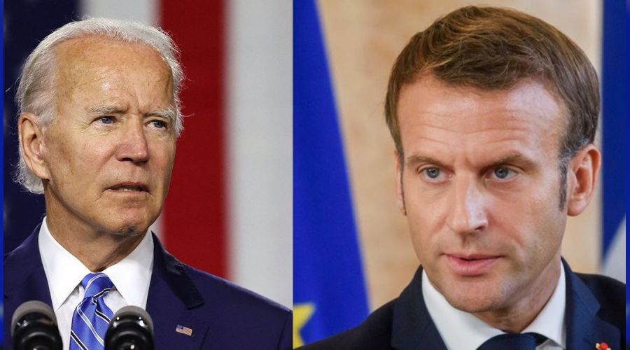 Biden ve Macron, Ukrayna-Rusya krizini grt