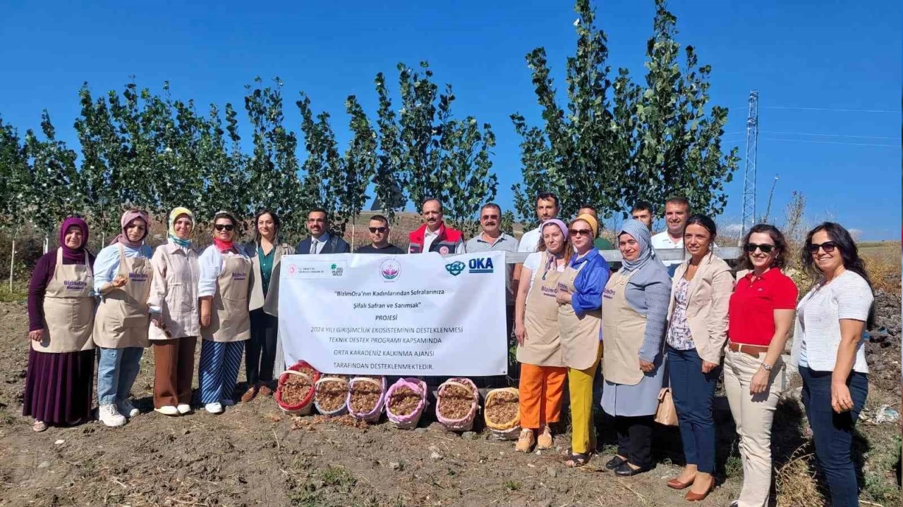 'BizimOra'lı kadınların şifalı safran ve sarımsak projesine OKA desteği