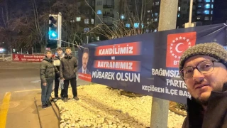 BTP Ankara Gen�li�i�nden pankart �al��mas�