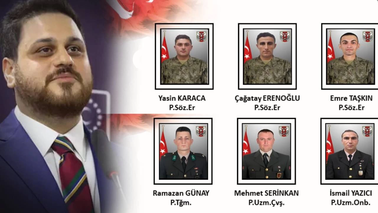 BTP Lideri Baş ve Bakan Güler'den 6 şehit asker için taziye mesajı