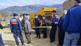 Burdur'da bir adam yem karma makinesine düştü