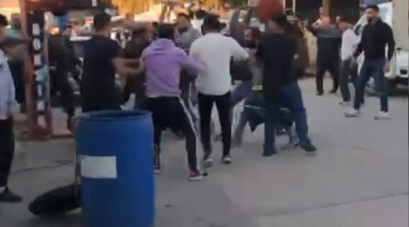 Bursa'da pazar esnafı birbirine girdi, ortalık savaş alanına döndü