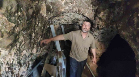 Çöken yolda Roma Dönemi'ne ait tünel ortaya çıktı