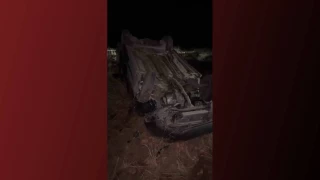 Devrilen otomobildeki kadn ld, ei ve olu yaraland