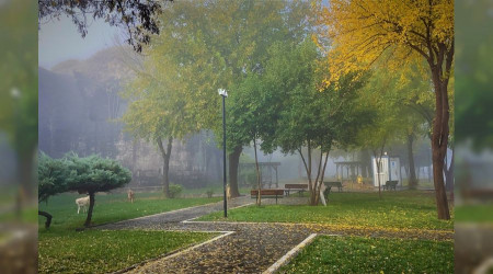 Diyarbakır’da yoğun sis tarihi ilçede görsel şölen oluşturdu