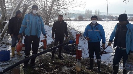 Donan sondaj pompaları değiştiriliyor