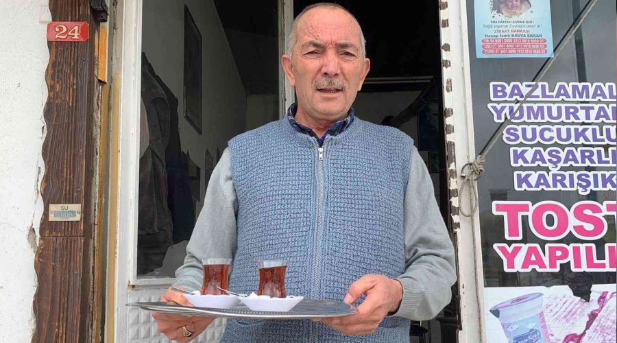Dün belediye başkanıydı bugün çaycı