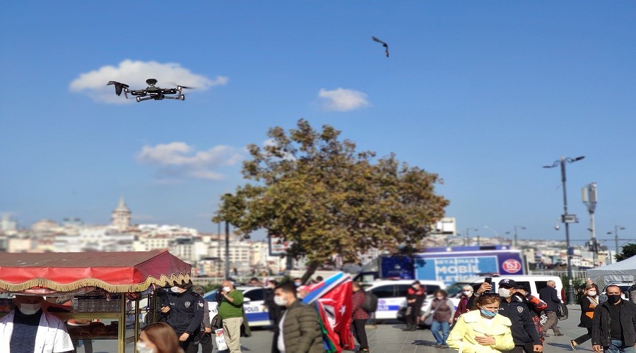 Emin�n� drone ile daha g�venli