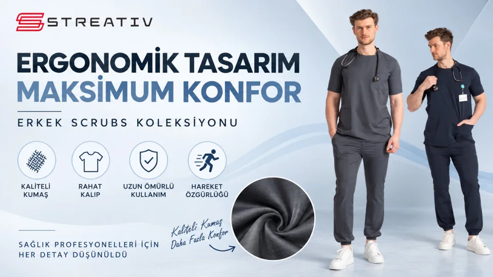 Erkek scrubs se�iminde konfor ve i�levsellik neden �nemlidir?