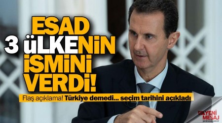 Flaş açıklama! Esad, seçim tarihini açıkladı!