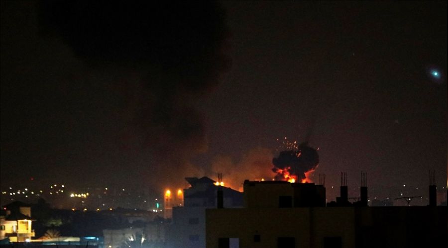 Gazze havadan bombaland�