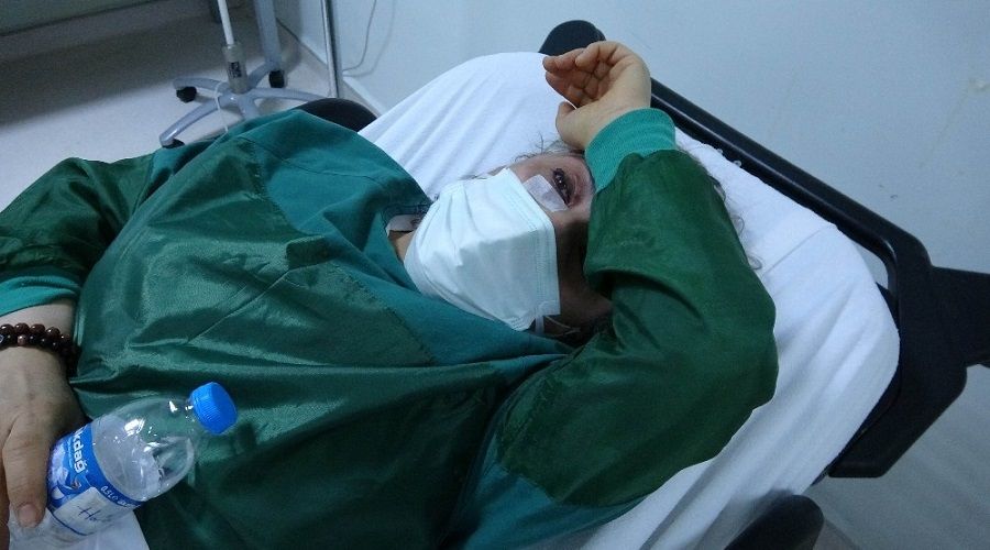 Hastanede hastanelik oldu