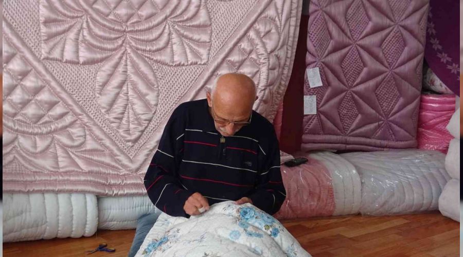 Havalar soğudu, el yapımı yorganlara ilgi arttı