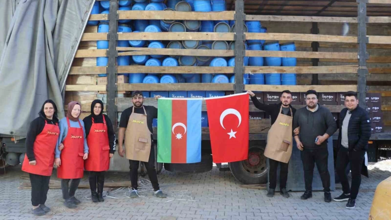 Kadın girişimci ilk ihracatını Azerbaycan'a yaptı