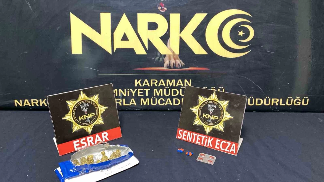 Karaman'da uyuşturucu ele geçirildi