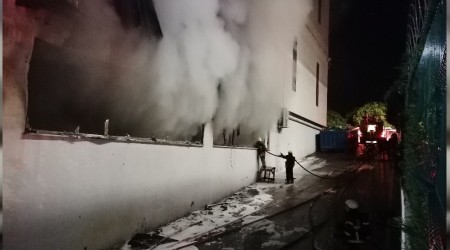 Kocaeli'de silah fabrikasında yangın