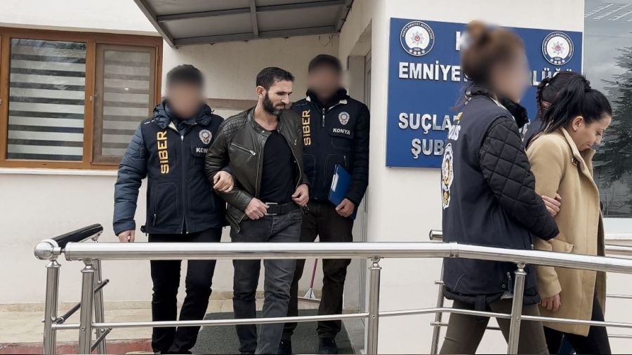 Konya'da internet dolandırıcılarına operasyon