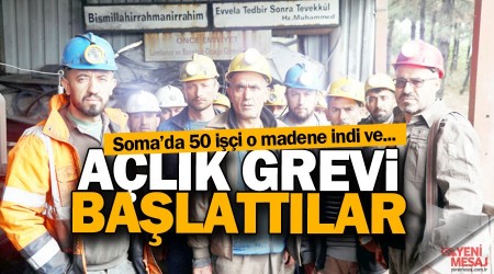 Maden iileri alk grevinde