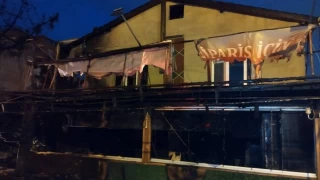 Maltepe'de restoran alev alev yandı