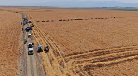 Manisa'da kuruyan gölde yer paylaşımı kavgası