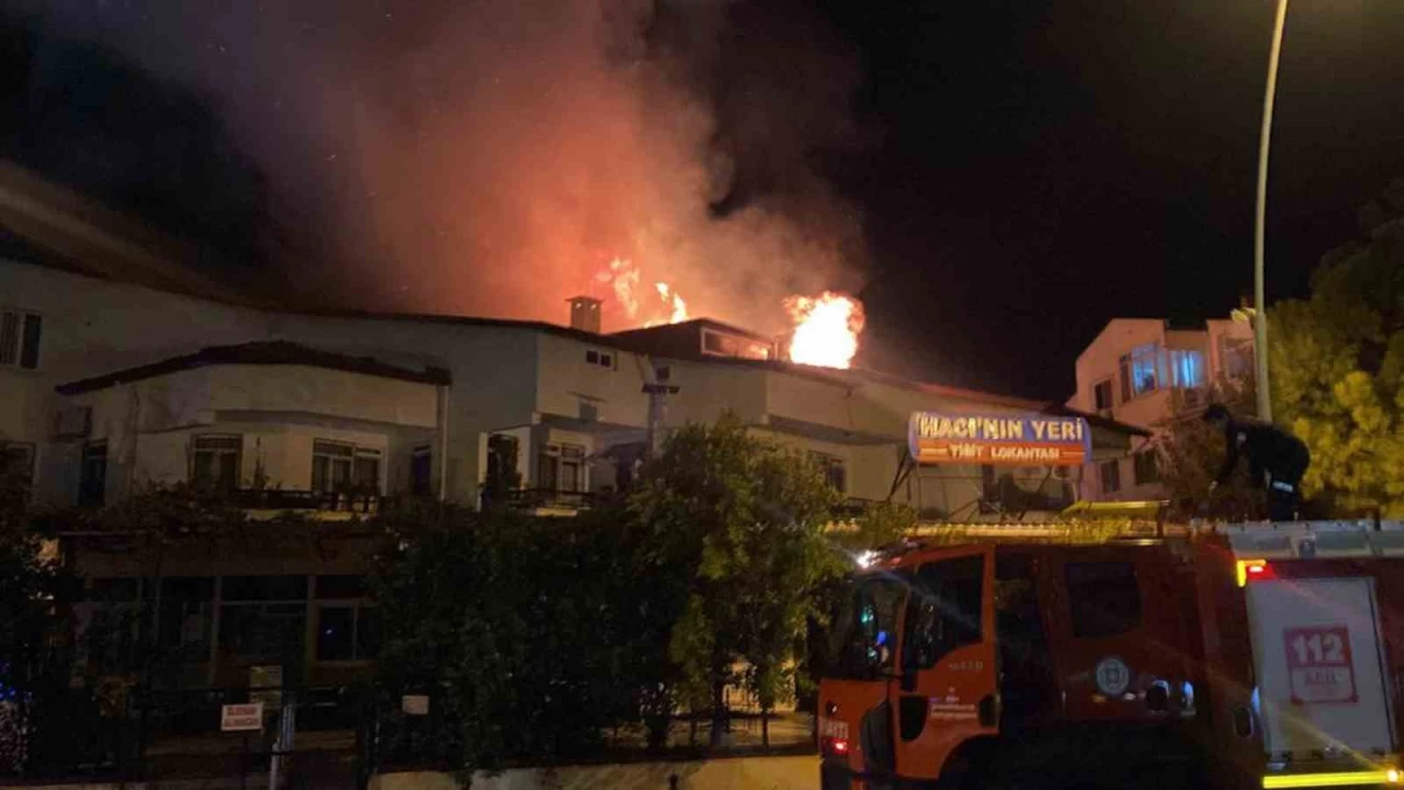 Marmaris'te korkutan yangın