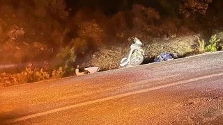 Muğla'da motosiklet şarampole yuvarlandı: 1 ölü