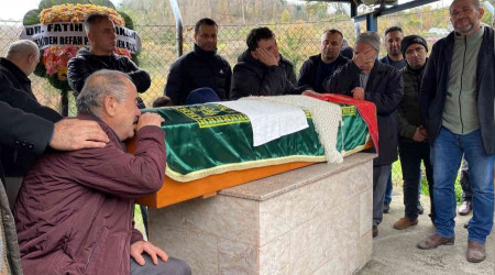 Öğrenci servisinin uçuruma yuvarlandığı kazada ölen Büşra'ya son görev