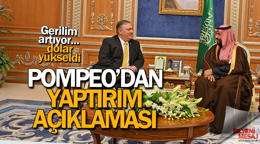 Pompeo'dan yaptrm aklamas!