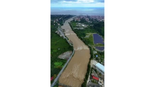 Rize'de selin etkili olduu Frtna Vadisi havadan grntlendi