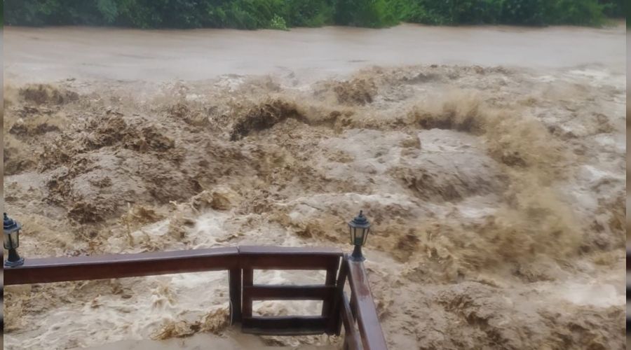Rize'de şiddetli sağanak yağış etkili oldu