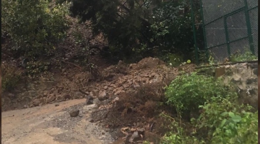 Rize'de �iddetli ya��� heyelana neden oldu