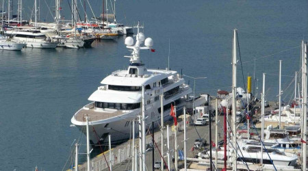 Rus milyarderin lüks Yatı 'Aurora' Fethiye'de