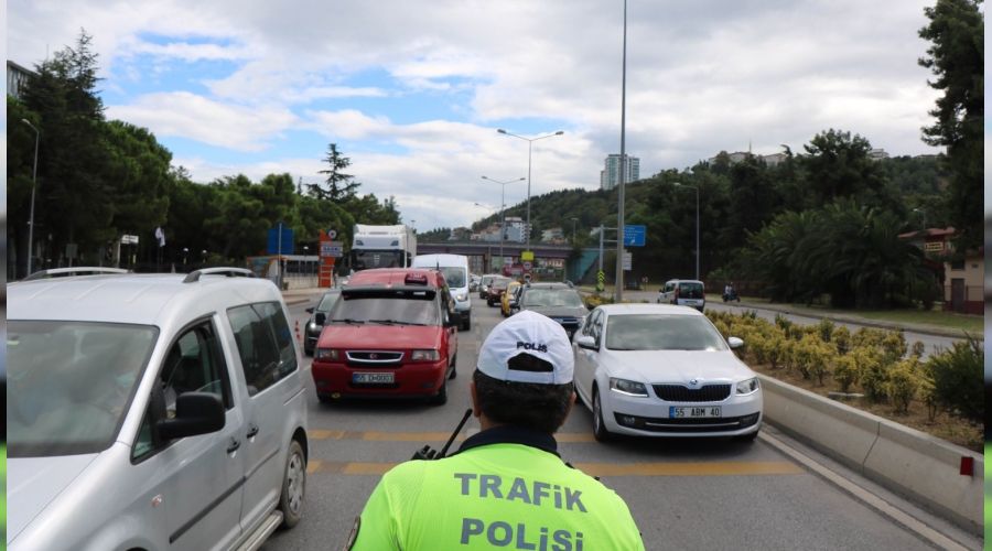 Samsun'da 247 ara� trafikten men edildi
