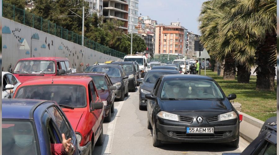Samsun'da 'Kstlama yok mu' dedirten grntler