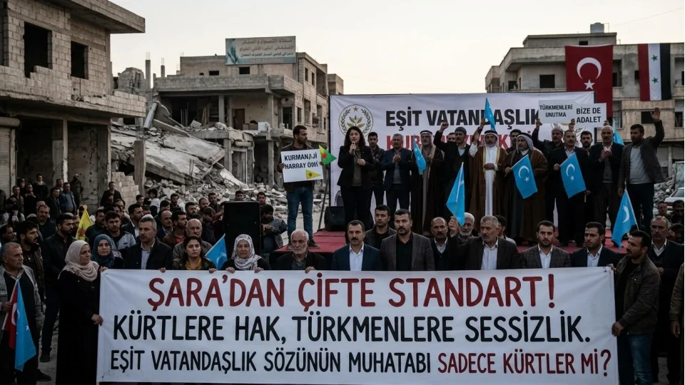 Şara’dan çifte standart! Kürtlere hak, Türkmenlere sessizlik