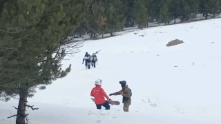 Sarıkamış'ta kaybolan İranlı kayakçıları JAK buldu