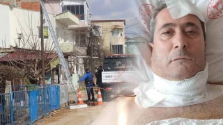 Sarkan kablo motosiklet sürücüsünün boğazını kesti
