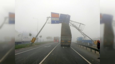 Şoför dorseyi açık unutunca…